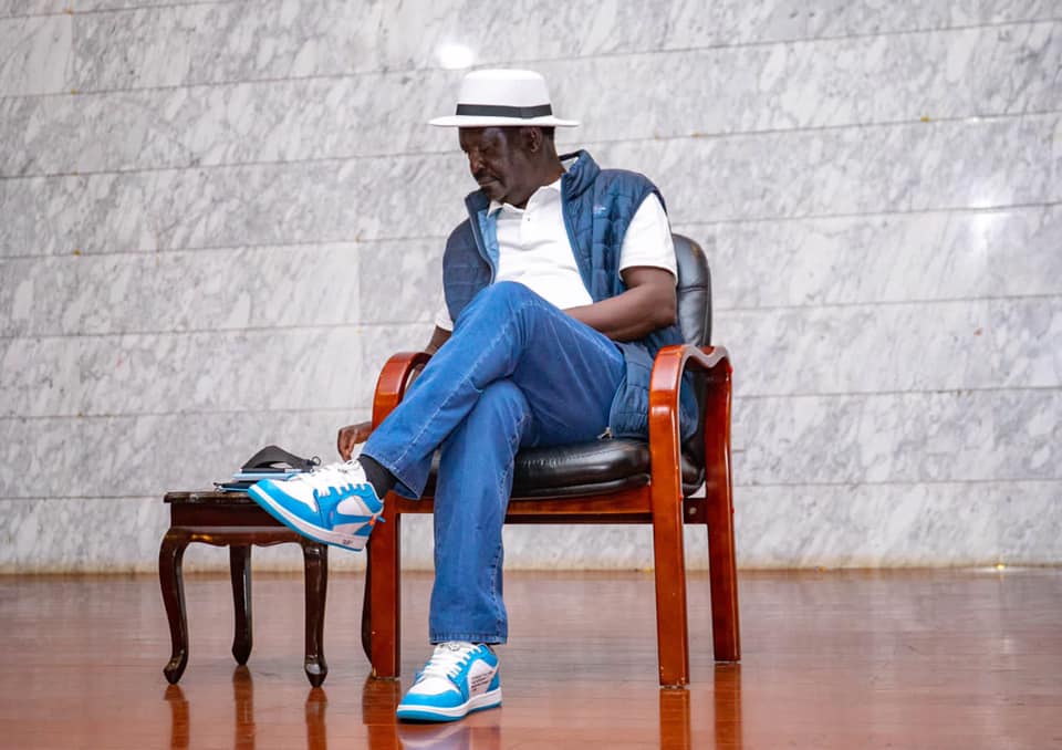 Lanes: Raila Odinga Rocks A 300K Sneaker