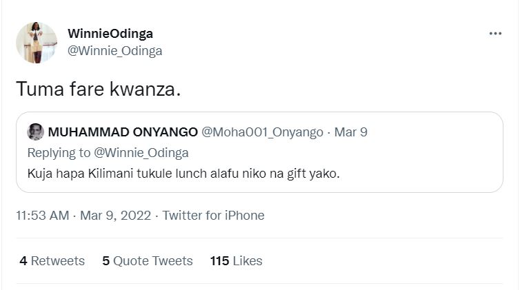 man asks Winnie Odinga out